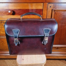 Vintage Brown Leather Bowls Carrier Large Bag for Woods & Kit