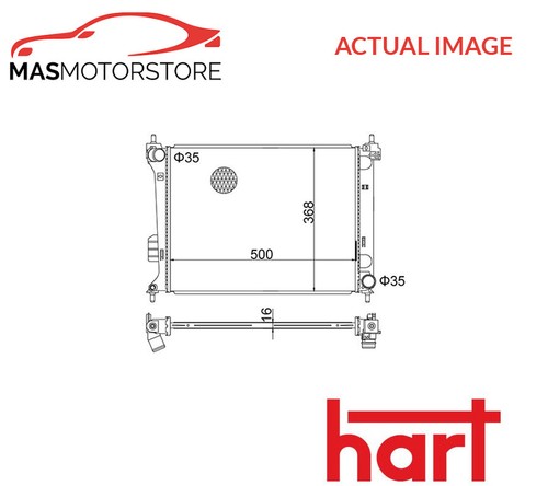 Engine cooling radiator hart - engine,
