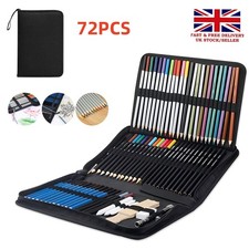 72Pcs Drawing Art Sketching Set Graded Sketching Pencils Adult Professional Kit