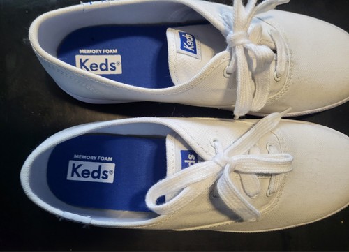 Women white canvas keds size - canvas,