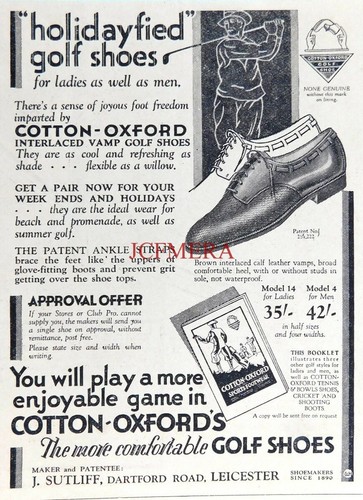 Cotton oxford golf shoes - 'cotton-oxford's',