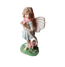 Vintage Fairy Figurine 5" Tall Iridescent Wings Preloved VGC