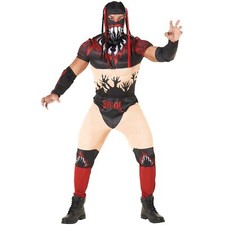 Official Men`s WWE Finn Balor The Demon Costume Adult Wrestling Fancy Dress L XL