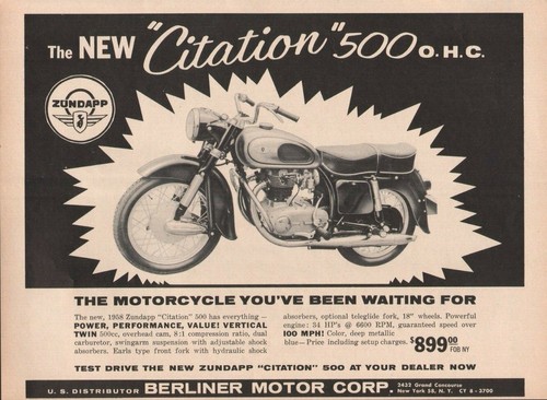 1958 zundapp citation - 1958,