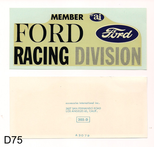 Ford racing division water - division,