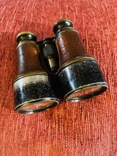 Dolland London. 5x Brass Binocular with Case Vintage but case non branded