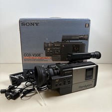 Sony Handycam CCD V30E Vintage Video Camera Original Box No Battery Spares Parts