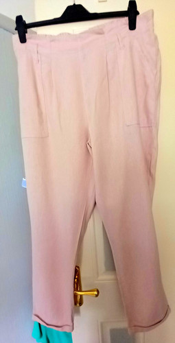Primark peach pink linen mix - linen,