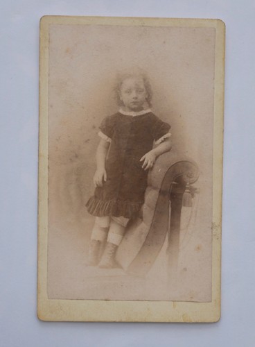 Cdv child standing a - of,