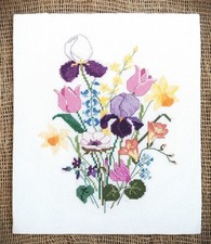 Vintage Wild Flower Cross