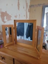 Pine Triple Mirror