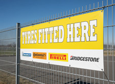 Tyre fitting banner garage - fitting,