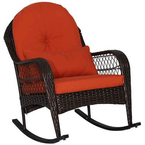 Patio wicker rocking chair - patio,