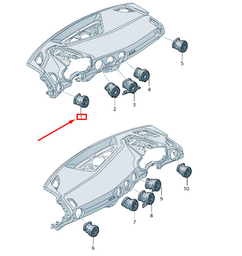New audi left dashboard - new,