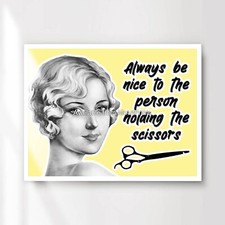 Hair Salon Funny Quotes Sayings Art Print Poster Wall Decor Hairdresser Humour