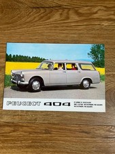 Peugeot 404 estate original sales brochure