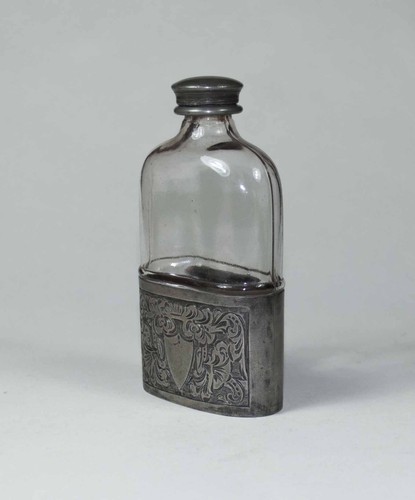 Antique silver plated glass - plated,