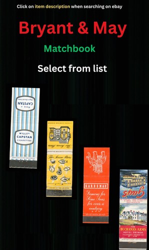 Bryant may matchbook - matchbook,