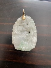 Carved Jadeite Green White