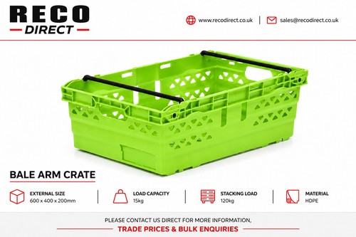 10 X LIME GREEN USED BALE ARM
