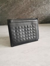 Levi Mens Black Real Leather Wallet Vintage