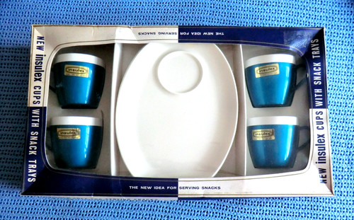 Vintage retro insulex cups - retro,