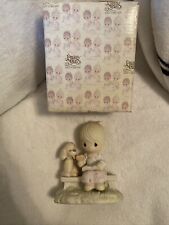 Enesco Precious Moments Figurine Ornament Loving Is Sharing Vintage