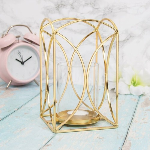 Gold candle holder - gold,
