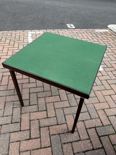Foldable card table green - foldable,