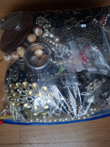 Broken tangled jewellery - broken,