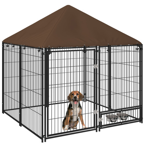 Outdoor dog house kennel with - house,