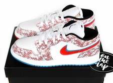 Nike Air Jordan 1 Low SE Take Flight White Blue Red GS UK 3 4 5 6 7 US New