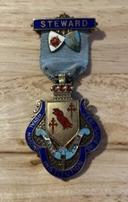 Masonic - 1927 Sterling Silver 1927 RMIB Jewel - Steward