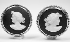 Wedgwood White on Black Basalt