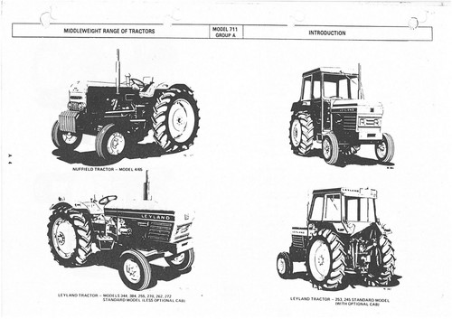 Leyland tractor 245 253 - tractor,
