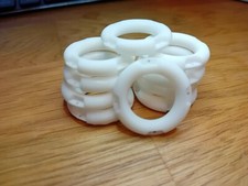 Model Boat fittings - Lifebelt / Lifering 8mm Dia. Modern lifebuoy (5 Pack) 