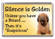 Briard Dog Fridge Magnet