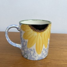 ONE Poole Pottery Vincent Sunflower Mug Hand Painted (4)