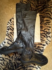 Zara Chunky Over Knee PVC Faux