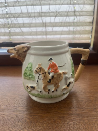 Vintage milk jug with embossed - milk,