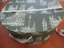 VINTAGE HAT BOX HARRODS 1950s