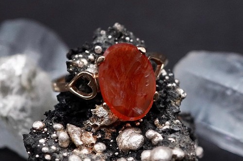 Vintage 9ct gold cameo ring - vintage,