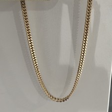 9ct Yellow Gold Curb Chain - 18" - 30.9g Full Hallmarkings