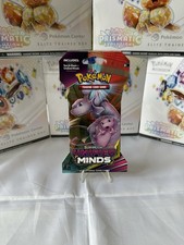 Unified Minds Sleeved Booster Pack Factory Sealed Pokémon TCG Sun Moon Mewtwo