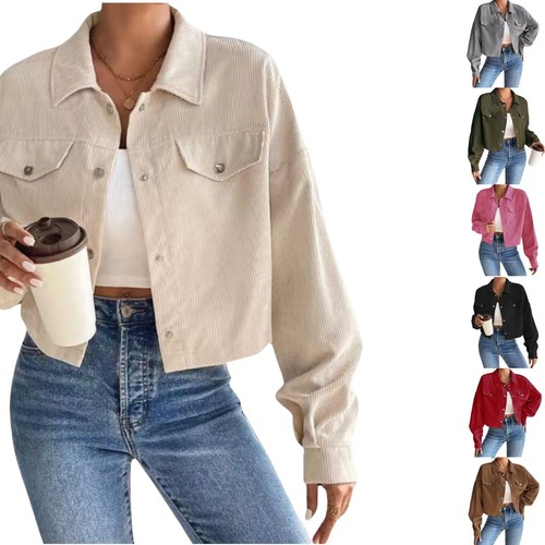 Women corduroy jacket - corduroy,