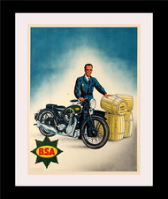 BSA Classic Motorcycle Art