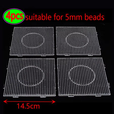 4Pcs/Hama Beads 5.0Mm Square Large Pegboards Board for Perler Tool Fuse Beads Sq