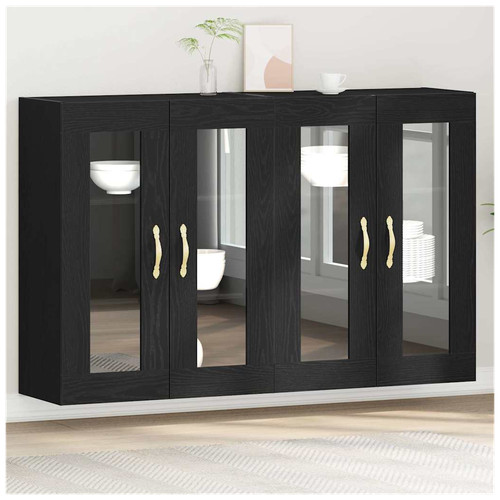 Wall cabinet black oak - wall,