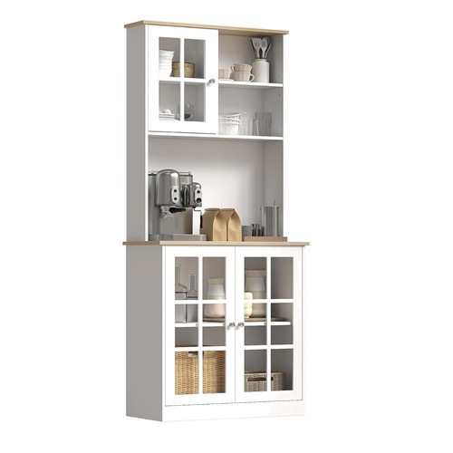 Freestanding white kitchen - white,