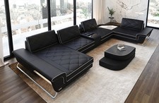 Leather sofa living area sofa